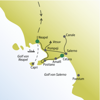 Studiosus - Golf von Neapel - für Singles und Alleinreisende