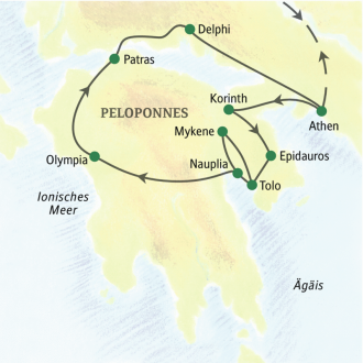 Studiosus - Griechenland – Peloponnes - zu den Helden des Olymps