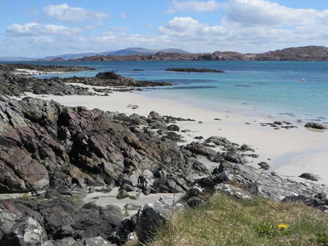 Iona-Strände mit wunderschönen Felsformationen