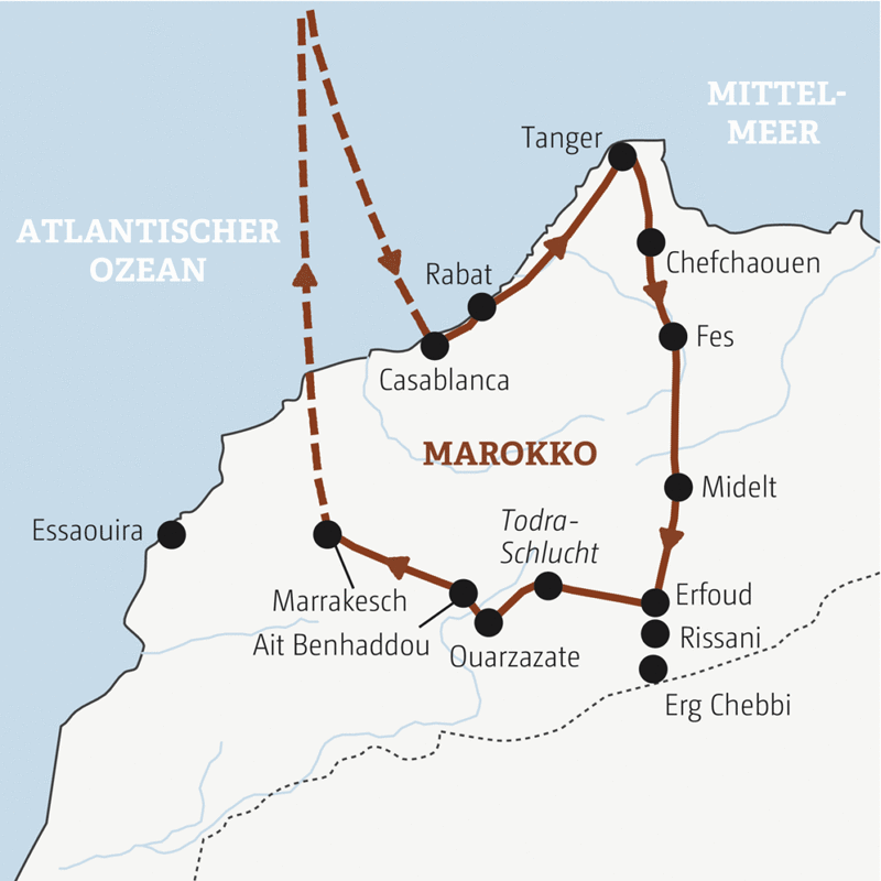 Marco Polo Reisen - Marokko - Vom grünen Norden zu den Königsstädten - Sonderreise