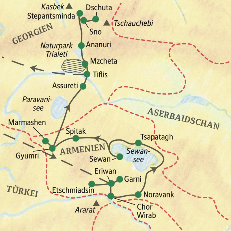 Studiosus - Armenien – Georgien - zwischen Ararat und Kaukasus