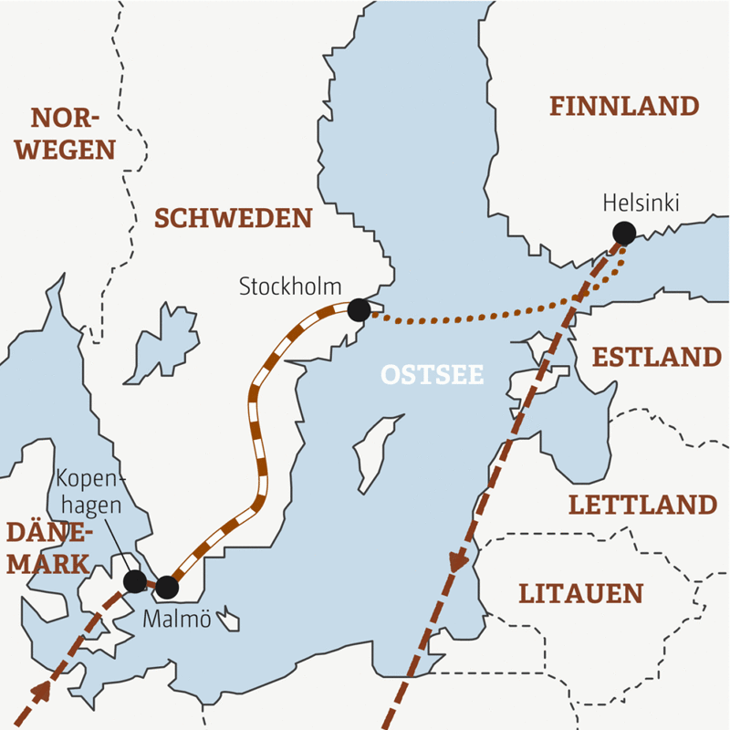 Marco Polo Reisen - Kopenhagen-Malmö-Stockholm-Helsinki - Metropolen des Nordens - Sonderreise