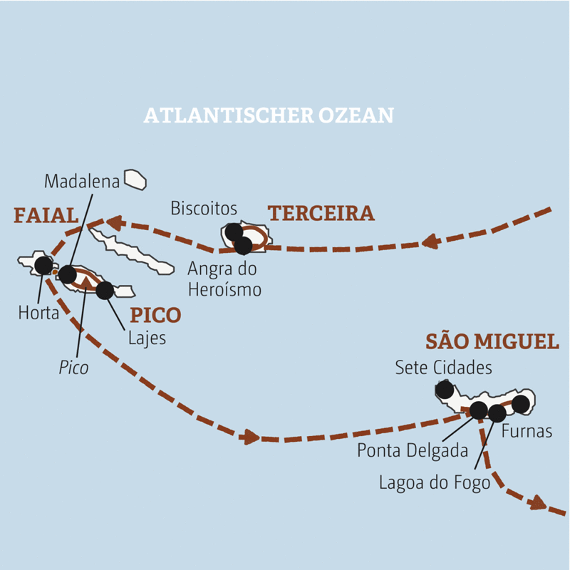 Marco Polo Reisen - Portugal - Azoren – Inselhopping im Atlantik - Sonderreise