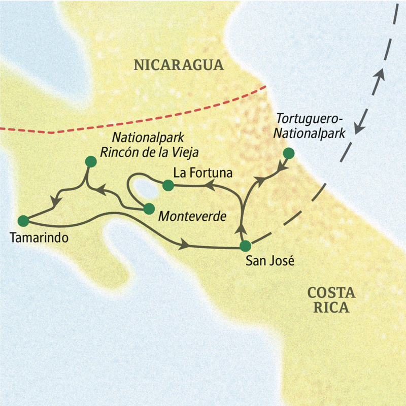 Studiosus - Costa Rica - Dschungelabenteuer, Vulkane und Meer