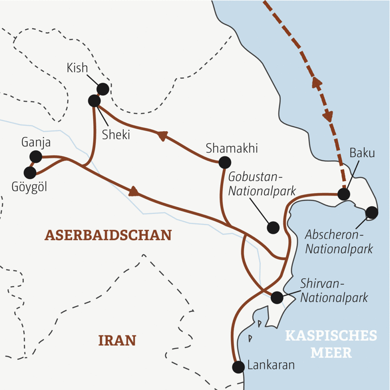 Marco Polo Reisen - Aserbaidschan - Vom Kaukasus ans Kaspische Meer - Sonderreise