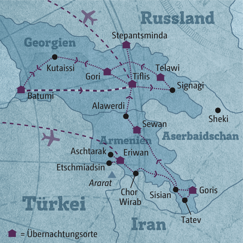Marco Polo Reisen - Armenien – Georgien - Durch den wilden Kaukasus