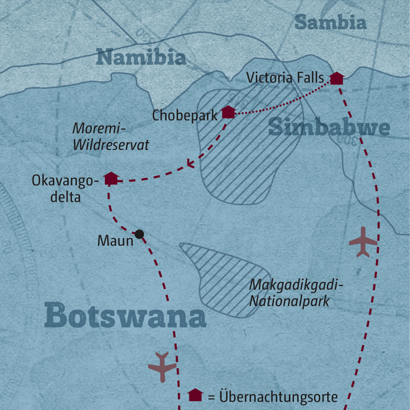 Marco Polo Reisen - Botswana - Viktoriafälle und Okavangodelta