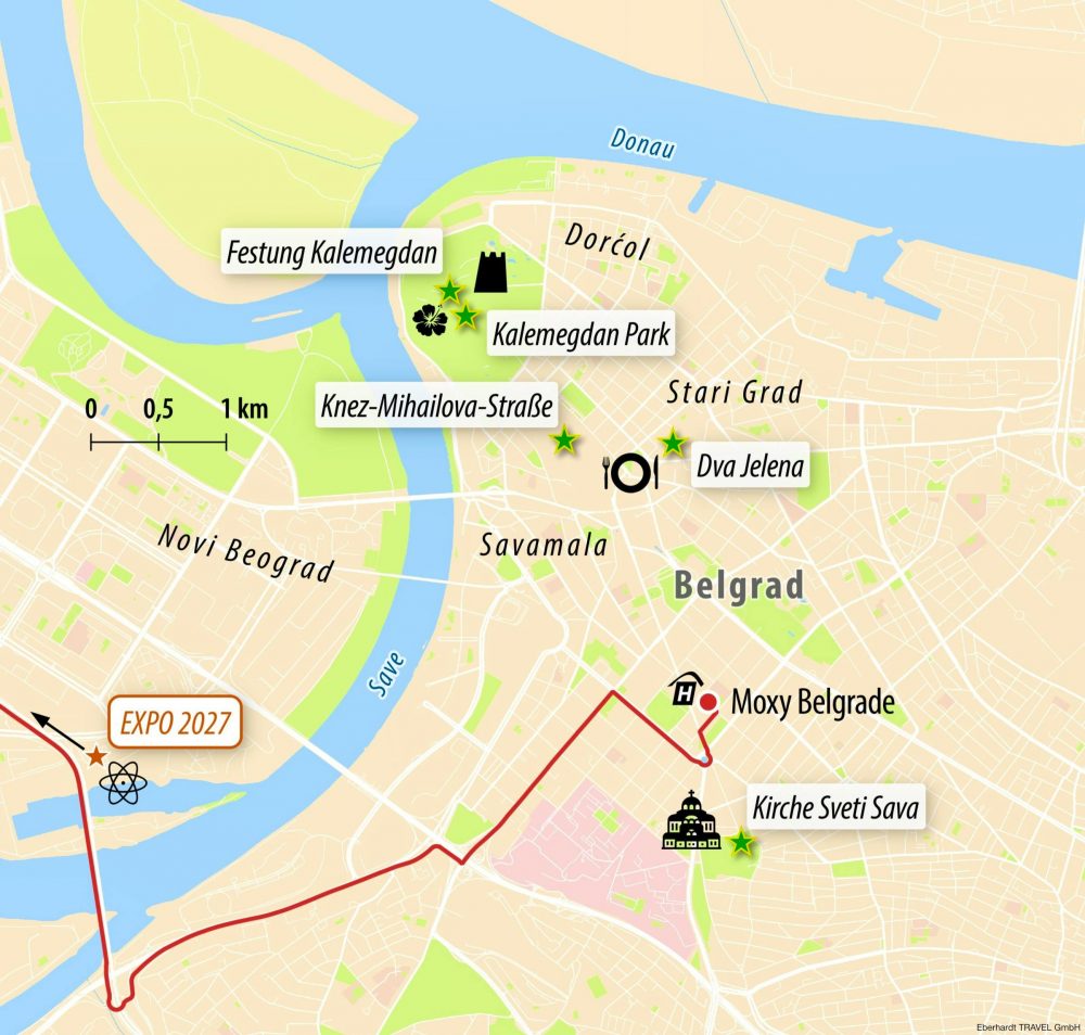 Eberhardt TRAVEL - St&auml;dtereise zur EXPO in der serbischen Hauptstadt Belgrad Programm 2027