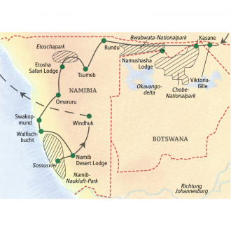 Studiosus - Namibia - mit Viktoriafällen und Caprivi