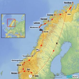  - NORWEGEN  Fjorde und Nordkap hautnah