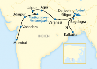  - Deccan Odyssey: Mumbai – Kalkutta Zugreise Indien - Von Mumbai zum Taj Mahal, vom Himalaya nach Kalkutta (2026/2027)