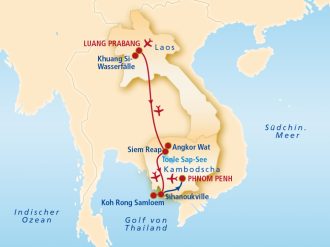  - Privatrundreise & Baden – Laos & Kambodscha