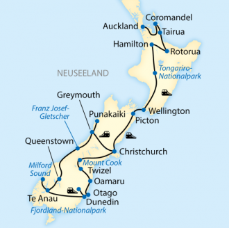  - Neuseeland - Erlebnisreise mit dem Zug Die sch&ouml;nsten Zugstrecken am Ende der Welt (2026/2027)