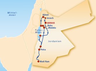  - Kleingruppen-Rundreise – Jordanien