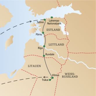  - Baltikum - Tallinn – Riga – Vilnius