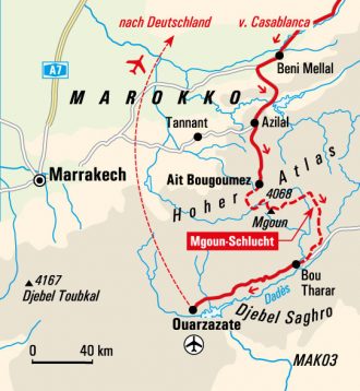 - Marokko - Überschreitung des Viertausenders Djebel Mgoun