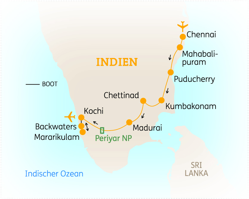  - Indien: H&ouml;hepunkte S&uuml;dindiens