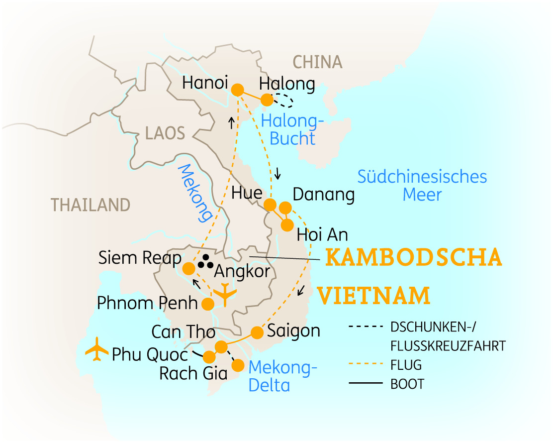  - Vietnam & Kambodscha: Die ausf&uuml;hrliche Reise