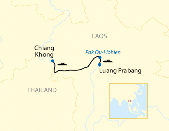  - Mekong-Flusskreuzfahrt f&uuml;r Einsteiger (flussaufw&auml;rts) Reise-Baustein: 4-t&auml;gige Mekong-Flusskreuzfahrt zwischen Luang Prabang und dem Goldenen Dreieck (2026)