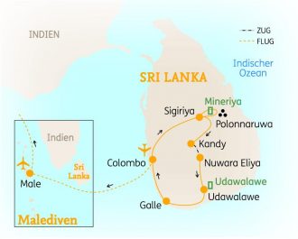 SKR Reisen - Sri Lanka & Malediven: Sternstunden mit Abschluss im ***** Maldediven Resort