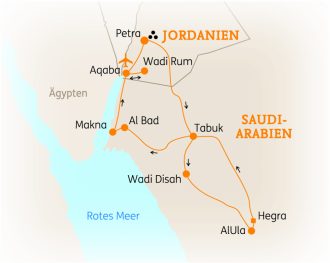 SKR Reisen - Jordanien & Saudi Arabien: Höhepunkte