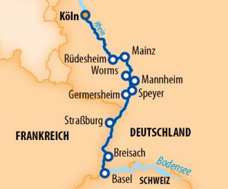 1AVista Reisen - Rheinromantik 2025 – 8 Tage Flusskreuzfahrt Rhein – MS VistaNeo