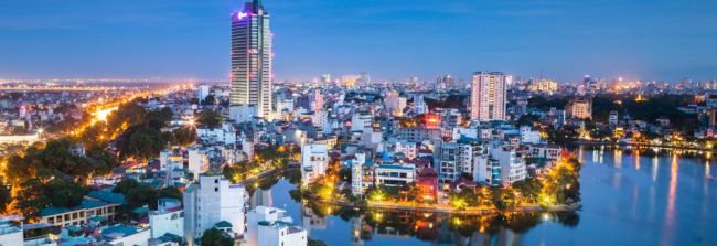 Vietnam Hanoi am Abend