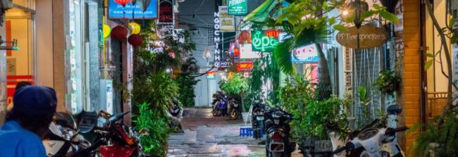 Stra&szlig;e in Ho Chi Minh Stadt