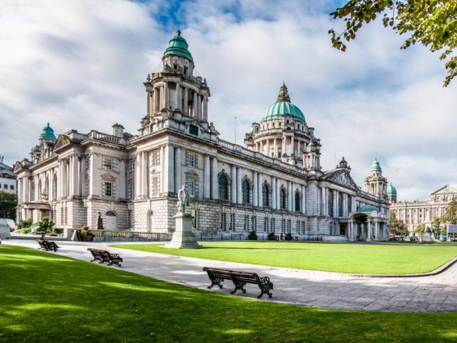 Belfast City Hall in Northern Ireland, UK