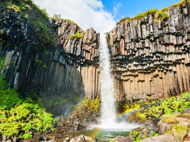 Wasserfall Svartifoss, Skaftafell Nationalpark