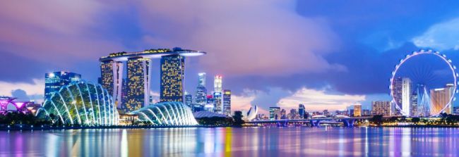 Singapur am Abend