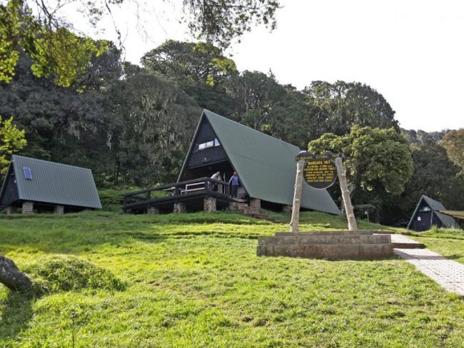 Der Weg zur Kibo Hut mit stetigem Blick auf Ihr n&auml;chstes Ziel, der Kibo