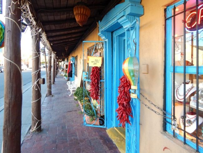 Stra&szlig;enzeile, Santa Fe, New Mexico