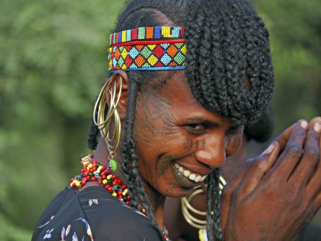 junge Frau beim Gerewol-Festival