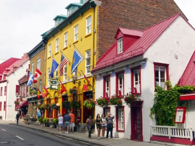 Bunte H&auml;user in Quebec City