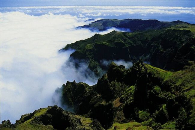 Die gr&uuml;ne Insel Madeira von oben