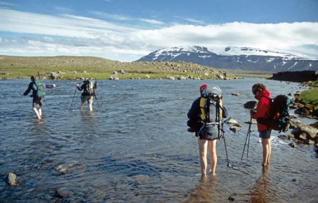Mit vollem Gep&auml;ck im Hochland unterwegs