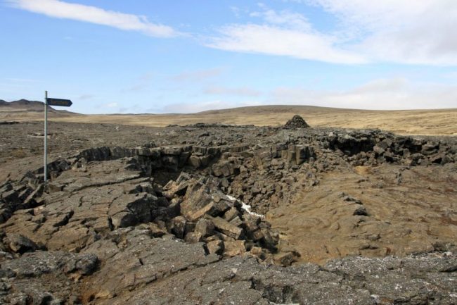 Lavalandschaft rund um die H&ouml;hle Surtshellir