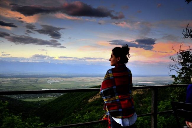 Die Friedensbr&uuml;cke in Tiflis