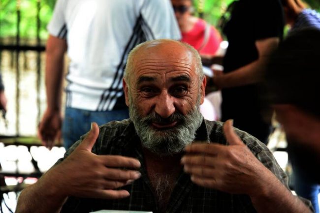 Begegnung mit Einheimischen in Georgien