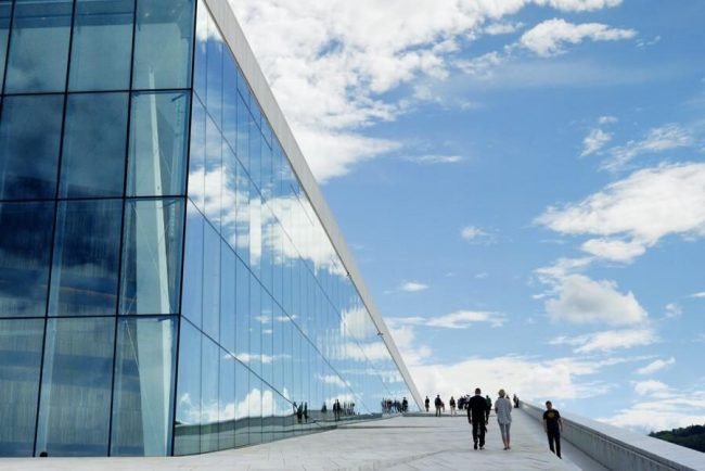 Wie ein Eisberg im Meer - die Osloer Oper