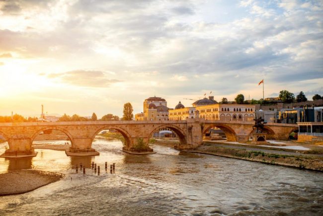 Mazedonien, Br&uuml;cke in Skopje