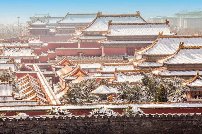 Peking, Verbotene Stadt im Winter