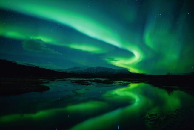 Nordlichter &uuml;ber Island