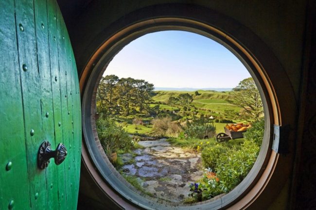 Ausblick aus dem Hobbiton Matamata Waikato