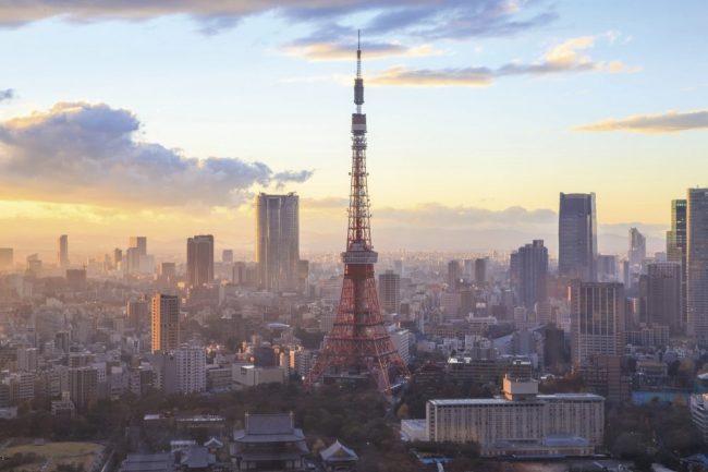 Der Tokyo-Tower in der japanischen Hauptstadt