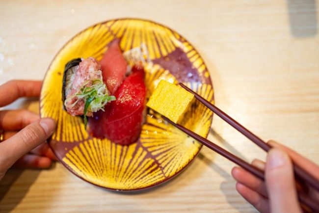 Japanische Sushi-Kultur in Tokio, Japan