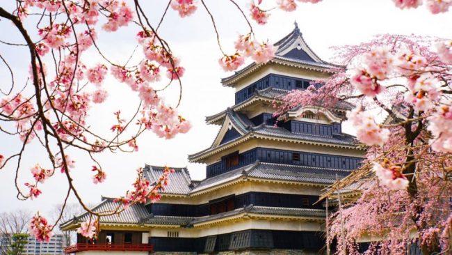 Burg Matsumoto im Fr&uuml;hjahr: Ein Blick auf die historische Sch&ouml;nheit Japans