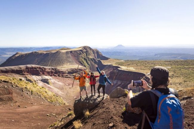 Wanderung zum Mount Tarawera bei Rotorua