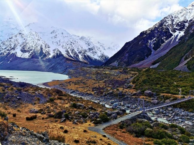 Blick auf den Mount Cook